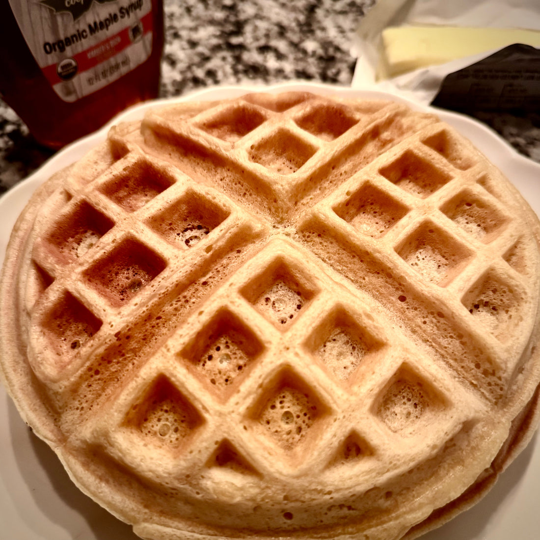 Overnight Sourdough Waffles
